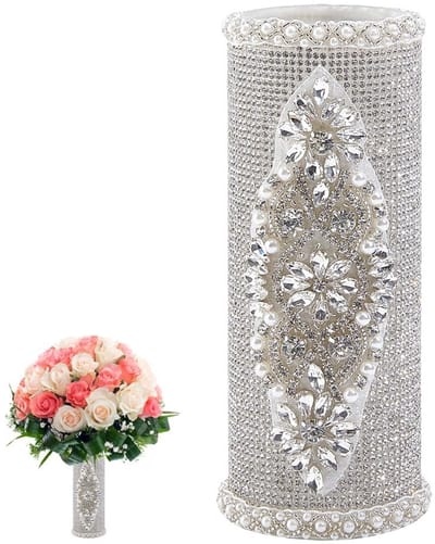 Dailygoods - Bruidsboeket Houder met Strass voor Kunstbloemen en Decoratie