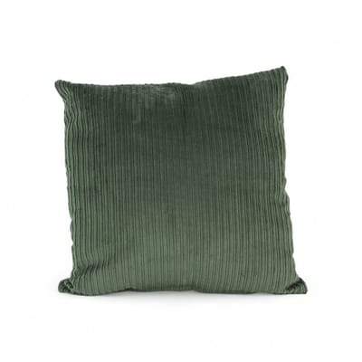 Dog's Companion - Donkergroen sierkussen 45x45cm | hunting kleur | 100% katoen double ribcord stof | stijlvol en duurzaam woonkussen voor bank en interieur - Hunting double ribcord sierkussen