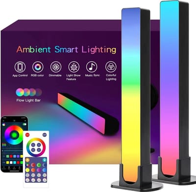 Smart LED Light Bar, LED TV Achtergrondverlichting en Gaming Lamp, RGB Ambient Lamp Synchroniseert met Muziek en App-besturing voor Gaming, Decoratie, PC, TV en Kamerinrichting