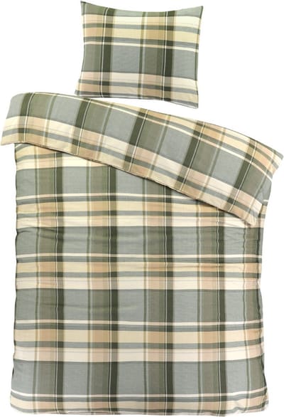Day Dream Bram - Dekbedovertrek - Eenpersoons - 140 x 200/220 - Groen