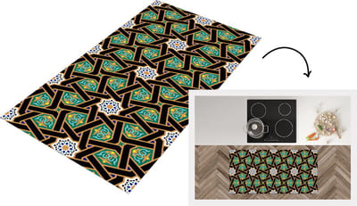 Keukenloper - Loper keuken - Oriëntaal - Patroon - Arabisch - Sterren - 120x60 cm - Keukenloper vinyl