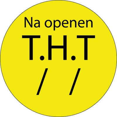 THT sticker op rol 20 mm - 1150 per rol