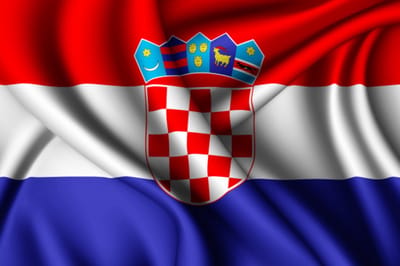 Partychimp Vlag Kroatië - 90x150 Cm - Polyester - Rood/Wit/Blauw