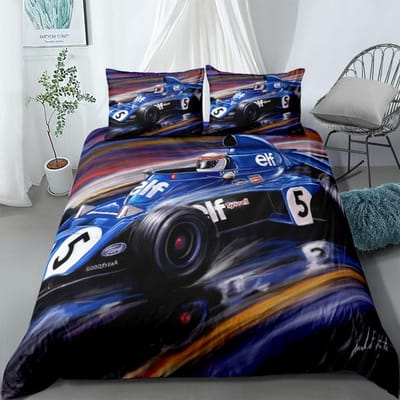 Snelle F1 Dekbedovertrek Set VK Eenpersoons Tweepersoons Queen US Twin Full King Size Beddengoed Set 180x210cm