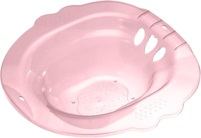 Zitbad Bekken - Bidet Toilet - Persoonlijke Hygiëne - Verlicht Pijn - 39 x 39 x 12 cm - Wit