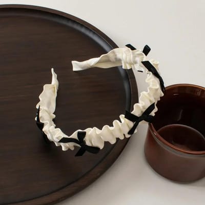 Schattige Kleine Strik Bezel Hoofddeksel Dames Hoofdband Meisjes Kwali Haarbanden Haarband Hoepel voor Vakantiefeest Haaraccessoires wit