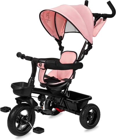 Kinderdriewieler - 5-in-1 fiets - Buiten spelen - Draaibare stoel - 103 x 48 x 102 cm - Grijs