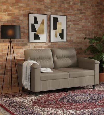 Luxe 4-zits Corduroy Bank met 2 Krukken, Bekerhouder & Zijdelingse Opbergtas – Moderne Woonkamerbank – Comfortabele Sofa voor Wonen, Slapen en Kantoor – Montagevrij – Zwart House&Garden