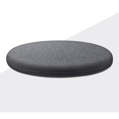 Coussin de siège ergonomique en mousse à mémoire de forme pour bureau, rembourré, antidérapant, doux, rond, pour tabouret, siège de chaise, pour la maison, la cuisine, la voiture et le bureau, vert diameter 30cm gray