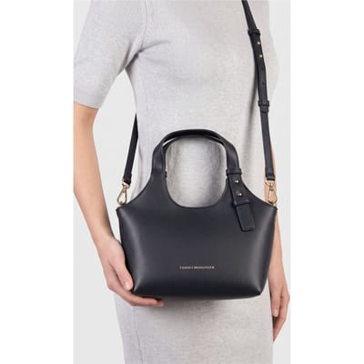 Tommy Hilfiger Logo Mini Tote Space Blue Taglia: OS | Borse a mano Outlet | Donna | Blu