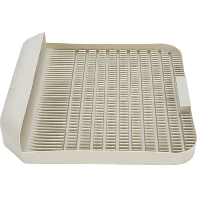 Bac à Litière pour Chat Étape 37.3x37cm Double Couche Imperméable Multi-Usage Tapis pour Bac à Litière pour Chat Gray White