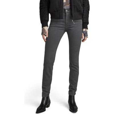 G-Star Lhana Skinny Worn In Tornado Maat: W24L32 | Skinny Jeans Outlet | Dames | Grijs