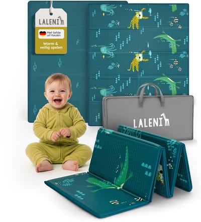 Laleni Speelmat Sindal - Waterdicht Speelkleed Baby - Met Tas - 150 x 180 x 1 cm - Dierenprint
