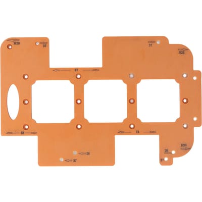 Schakelaar Stopcontact Onderdoos Sjabloon 7x7cm Gat Multifunctioneel R20 R25 R30 Hoekradius Sjabloon