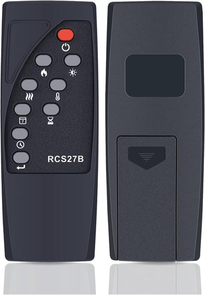 Afstandsbediening - Universele afstandsbediening - Haard bedienen - Directe werking - 134 cm - Zwart