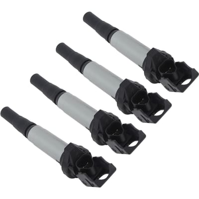 4 Pièces Bobine d'allumage 12137575010 Meilleure économie de carburant Moteurs stables et durables Remplacement de bobine d'allumage pour 116i E81 E87 gray