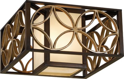Bohemian Wandlamp - Steady Lighting - Metaal - Bohemian - E27 - L: 26.7cm - Voor Buiten - Woonkamer - Eetkamer - Brons