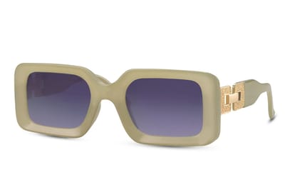 5649 zonnebril | festival zonnebril | rave & techno bril | groene zonnebril | paarse glazen zonnebril | rechthoekige zonnebril | dames zonnebril | trendy zonnebril | zonnebril | fashion zonnebril | festival eyewear | + Brillen sleeve & Brillendoek