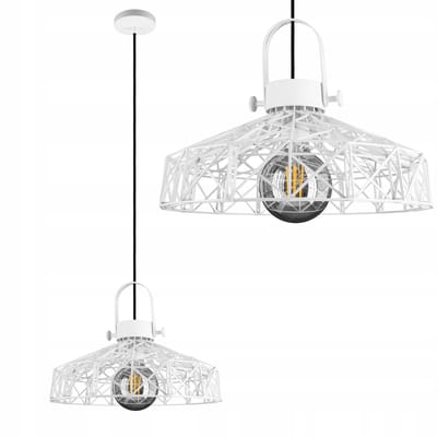 Hanglamp Loft Wit - Stijlvolle Industriële Sfeer