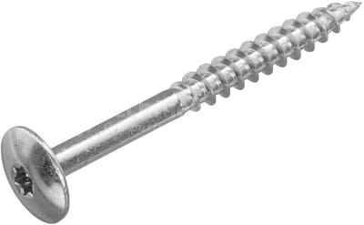Schroeven voor montage Trespa platen - Torx 20 - 4,8x50mm - RVS - Deeldraad - Blank RVS (100 stuks)