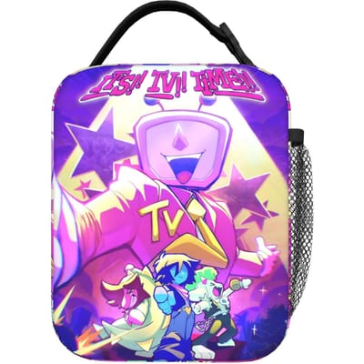 Deltarunes Tenna TV Geïsoleerde Lunchtassen Lekvrij Lunchcontainer Koeltas Lunchbox Tote School Reizen Meisje Jongen One Size