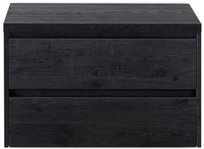 Dante Badmeubelset 80 cm - Black Oak - Wastafelbovenblad