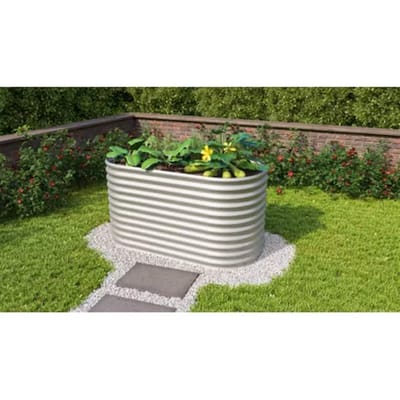 Vitavia Plantenbak Vita 858 - Zilver - Metaal - 162,1x82,1x85,8cm