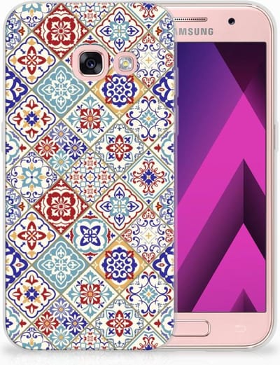 Samsung Galaxy A3 2017 TPU Siliconen Hoesje Tiles Color
