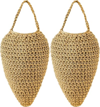 KZQ Nep Wespennest Set van 2 Stuks, Ophangbaar, Kunstmatig Wespennest als Afschrikmiddel, Buitendecoratie voor Tuin, Terras, Balkon, Overkapping en Patio