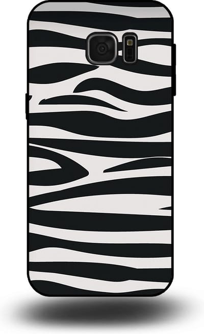 Smartphonica Telefoonhoesje geschikt voor Samsung Galaxy A8 2018 met zebra opdruk - TPU backcover case met zebra print design - Zwart Wit geschikt voor Samsung Galaxy A8 2018