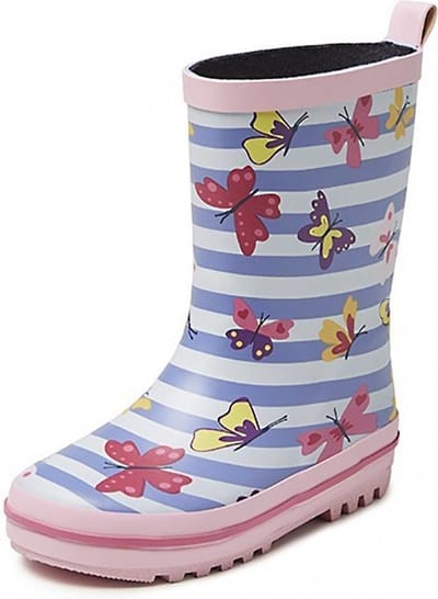 Gevavi Boots Vlinder Roze Laarzen Rubber Meisjes