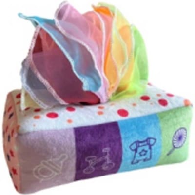 Montessori Speelgoed Baby Tissuebox Zacht Peuter Vinger Oefening Educatieve Leeractiviteit Sensorisch Pluche Speelgoed ideaal voor Kinderen Spel