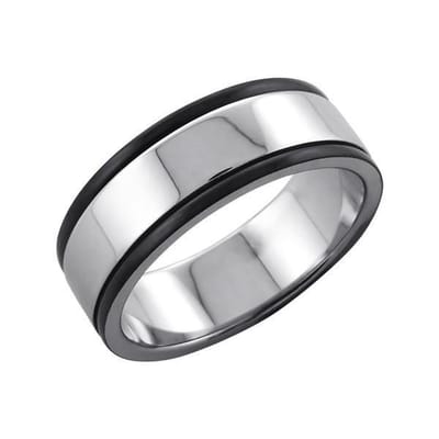 Amanto Ring Ave - 316L Staal - 8mm - Maat 60-19mm