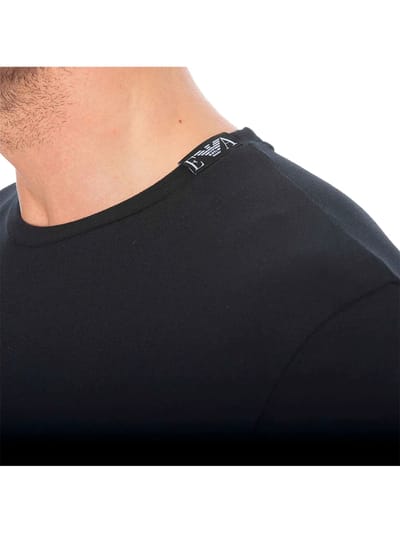 Emporio Armani heren T-shirt met adelaarsmotief van piqué.