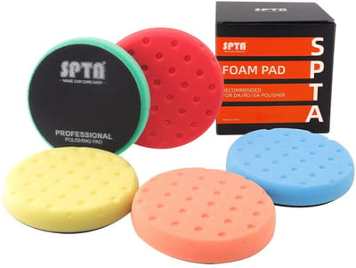 Polijstspons set 150 mm - 5-delige polijstpads voor excentrische polijstmachines