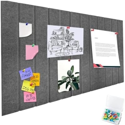 PromoHome Decoratief Viltprikbord 40x60 cm - Zelfklevend en Opvouwbaar