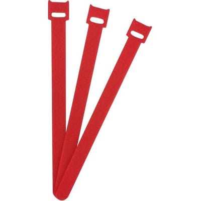 FASTECH® Klittenband kabelbinder Om te bundelen Haak- en lusdeel (l x b) 200 mm x 13 mm Rood 100 stuk(s)