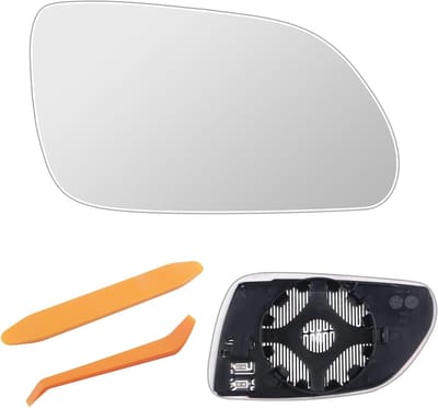 Vervangend verwarmd spiegelglas voor VW Polo 9N (2005-2009) en Skoda Octavia (2004-2008) - Asferisch buitenste zijspiegel voor passagierszijde, hoogwaardig ABS materiaal