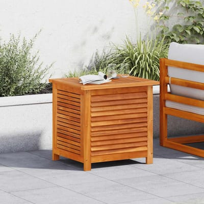 vidaXL - Tuinbox - met - jaloezieën - 60x50x56 - cm - massief - acaciahout