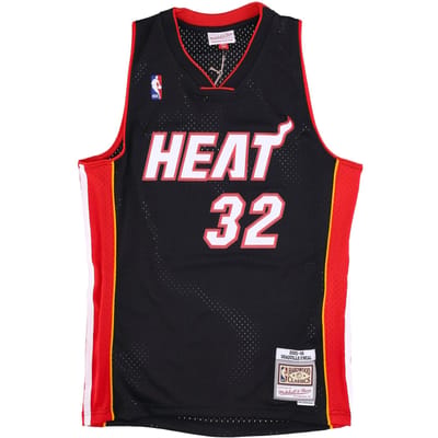 Basketbaltanktop voor heren Nba Swingman Jersey Hardwood Classics No 32 Shaquille O'neal 2005-06 Miahea Originele teamkleuren