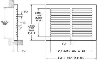 Lucht Retour Rooster - Ventilatie Plint - Luchtcirculatie Verbeteren - Volledig Stalen Constructie - 14 x 6 Inch - Wit