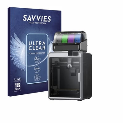 Savvies - Screenprotector voor Creality K2 - Folie Beschermfolie transparant 18 Stuks