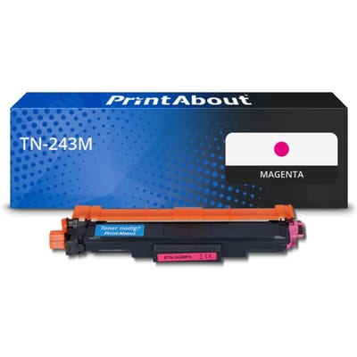 PrintAbout huismerk Toner TN-243M Magenta Geschikt voor Brother