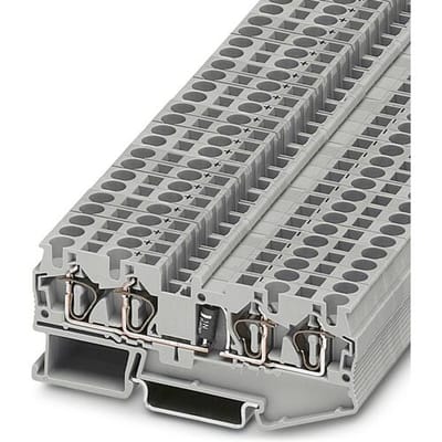 Phoenix Contact 3037782 Componentenserieklem 6.2 mm Spanveer Grijs 50 stuk(s)