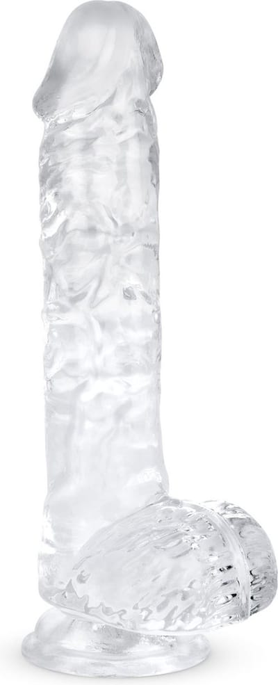 Jelly Dildo met Ballen - 13,5 cm