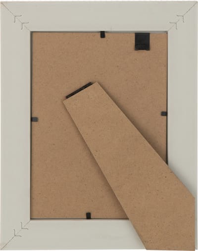 J-Line fotolijst Gewoven - hout - donkerbeige - 2 stuks