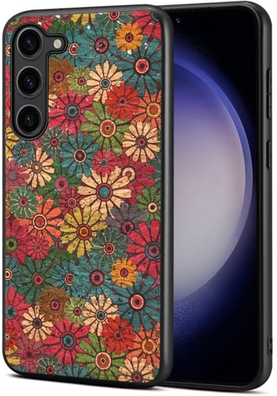 Voor Samsung Galaxy S24 5G Four Seasons Flower Language Series TPU telefoonhoesje (lente groen)