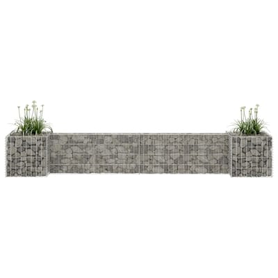 vidaXL - Gabion - plantenbak - H-vormig - 260x40x40 - cm - staaldraad