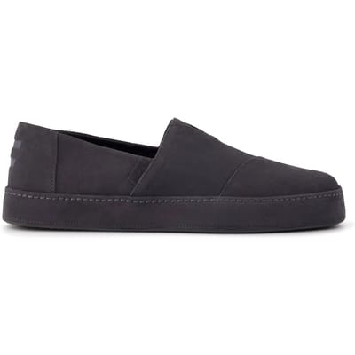 TOMS Alpargata Premium Leer Heren Forged Iron Espadrilles