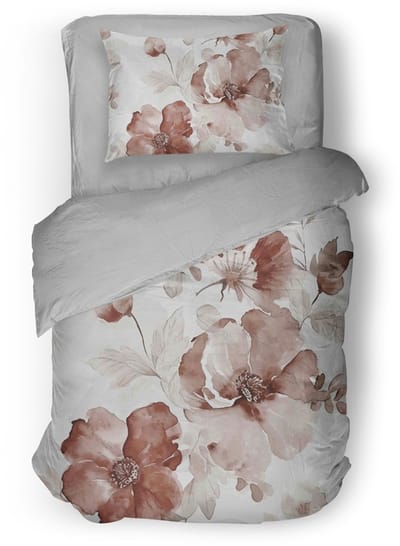 Eleganzzz Dekbedovertrek Dusky Dreams - Multi - Dekbedovertrek 140x200/220cm - Micropercal - Eenpersoons - Dekbedovertrekken - Bloemen Dekbedovertrek